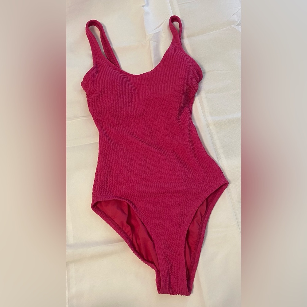 Hot pink one piece